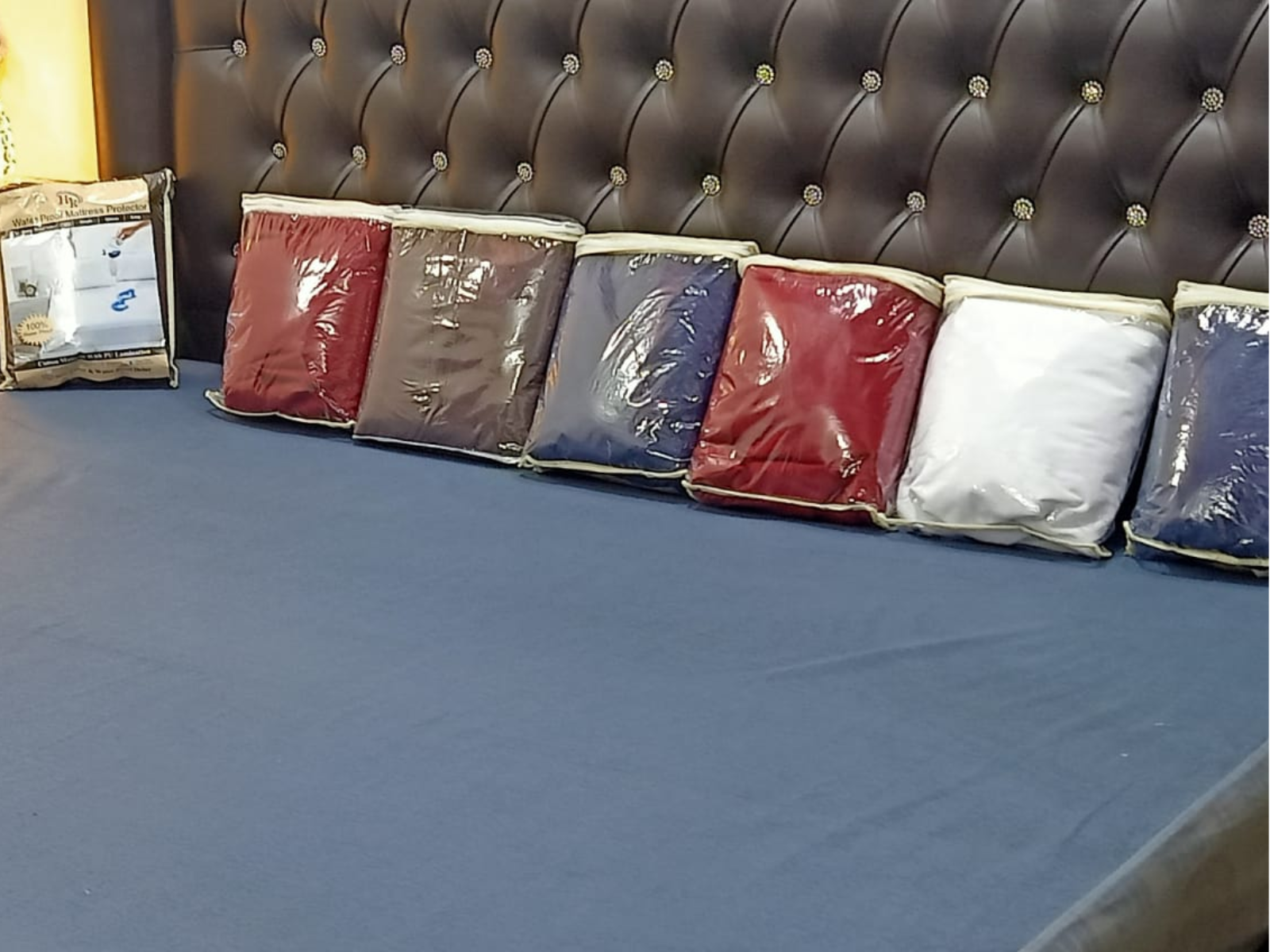 TERRY WATERPAROOF MATTRESS COVER Lite Blue